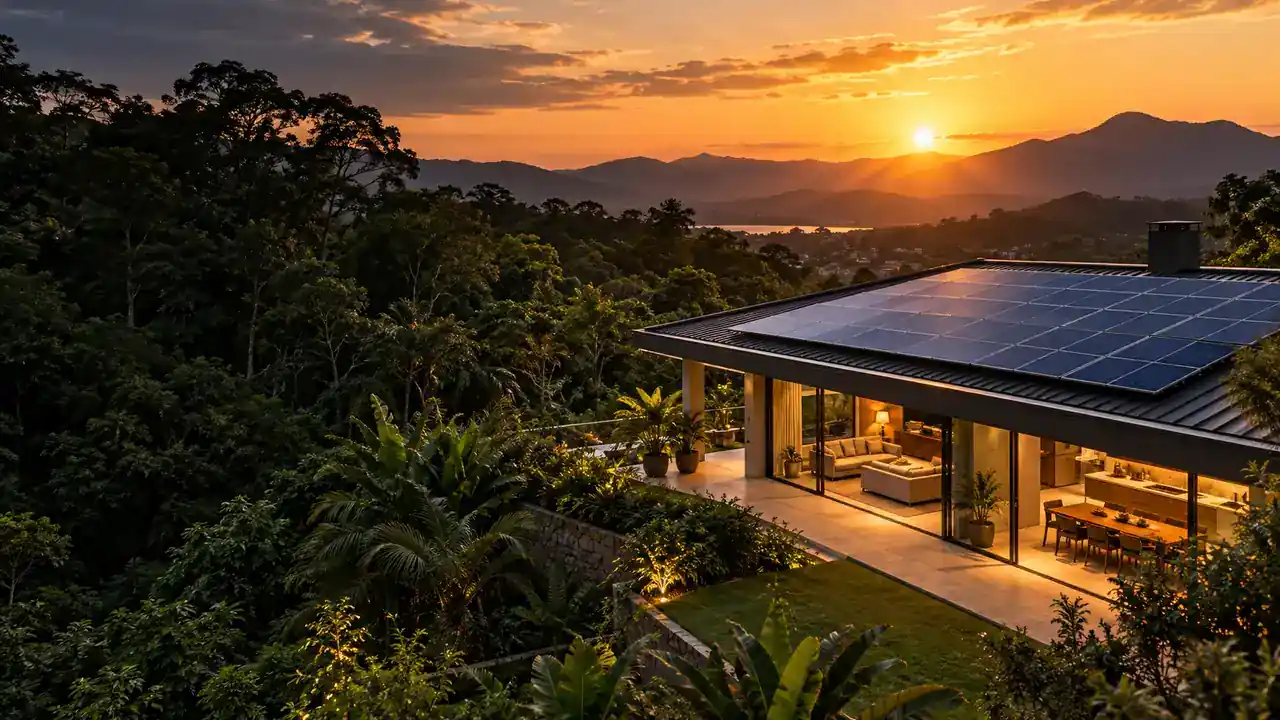 Energia solar residencial em Joinville — imagem ilustrativa
