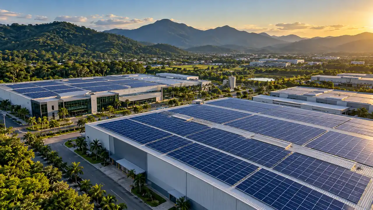 Energia solar industrial em Joinville — imagem ilustrativa